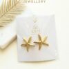 Golden Starfish Studs