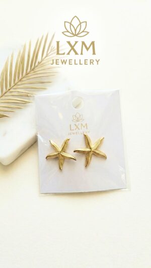 Golden Starfish Studs