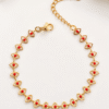 Enamel Red/Black Bead Bracelet