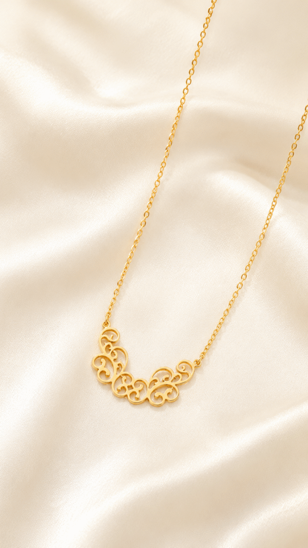 18K Gold Plated Leaf Clover Heart Shape Plating Inlay