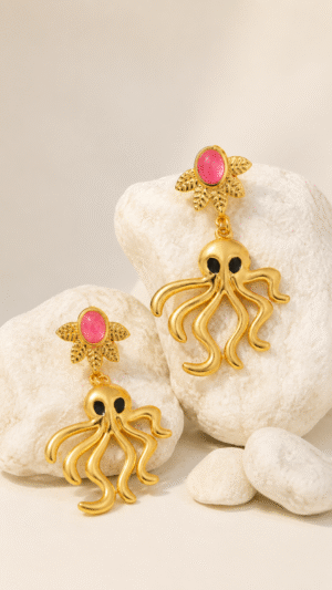 Octopus long Earrings
