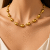 Hollow Waterdrop Pendant Necklace