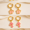 Hoop Baby design Earrings
