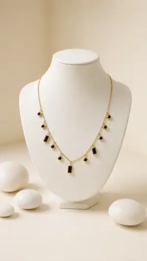 Black beads Necklace