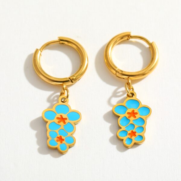 Hoop Baby design Earrings
