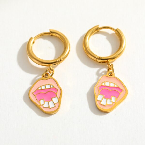 Hoop Baby design Earrings
