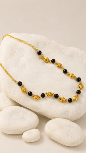 Black Bead Necklace