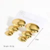 3 DROP CIRCLE EARRINGS