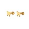 CHERRY DESIGN BACK BALL EARRINGS