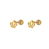 CHERRY DESIGN BACK BALL EARRINGS