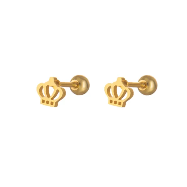 CHERRY DESIGN BACK BALL EARRINGS