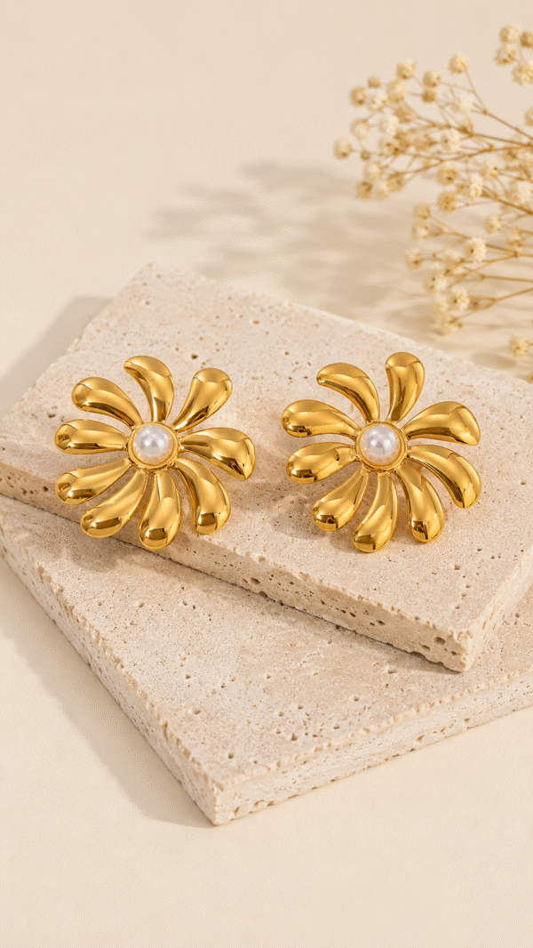 sun9 SUNFLOWER EARRING