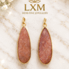 48de5cb9-af64-4841-944d-573cd12fbb51 HOOP NATURAL STONE WITH BRASS EARRING