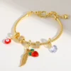 CHA CHARMS BLUE/RED EVIL EYE BRACELET