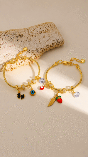 CHARMS BLUE/RED EVIL EYE BRACELET