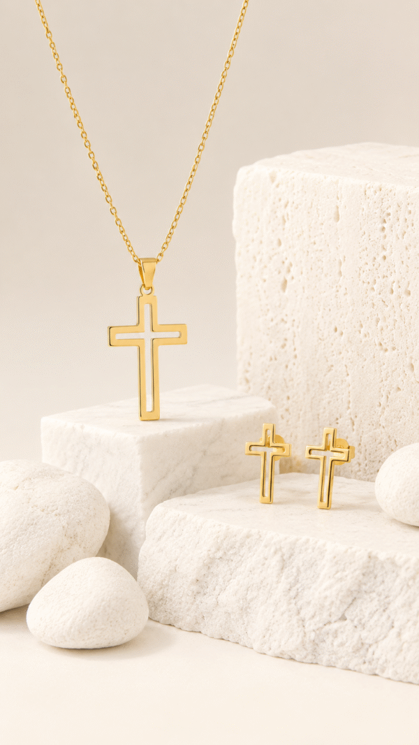 ANIMAL DESIGN PENDANT WITH CHAIN AND EARRING SET