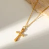 CROSS2 CROSS PENDANT WITH CHAIN