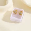 Cute-Geometric-Stud-Earrings-For-Women-Electroplated-304-Stainless-Steel-With-18K-Real-Gold-Water-Plating-And-Zircon-Inlay-4 TWIST LOCK STUD