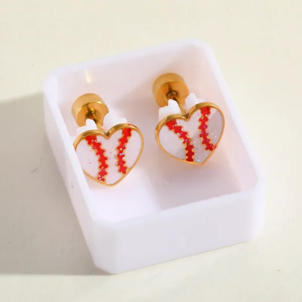 Cute-Heart-Shape-Stud-Earrings-For-Women-Electroplated-304-Stainless-Steel-With-18K-Real-Gold-PVD-Coating-Stone-Free-Inlay-3 TWIST LOCK STUD