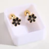 Cute-Panda-Stud-Earrings-For-Women-304-Stainless-Steel-With-18K-Real-Gold-Plated-PVD-Coating-And-Zircon-Inlay-2 TWIST LOCK STUD