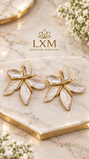 FLOWER ENAMEL EARRING