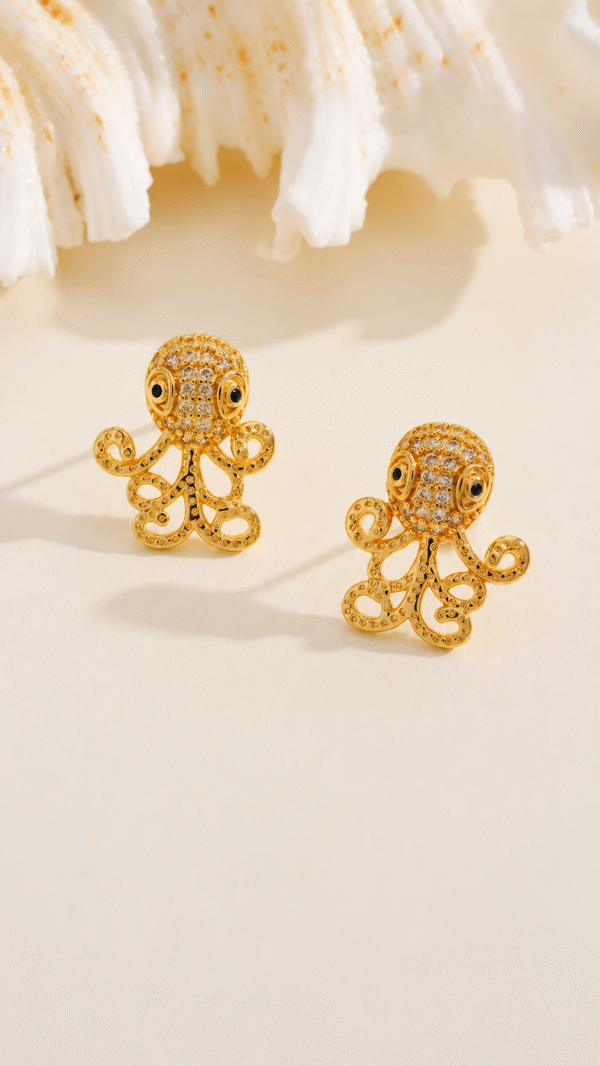 OCTPUS9 OCTOPUS GOLD STUD