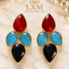 brass2 BRASS EARRINGS WITH NATURAL STONE